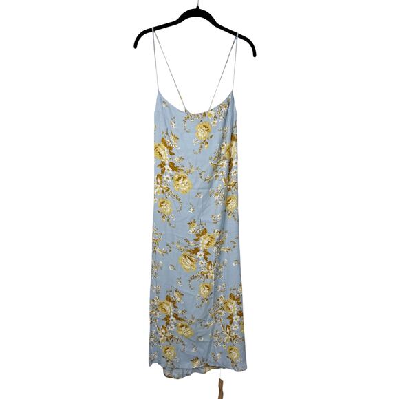 NEW Reformation Dover Midi Dress Light Blue - Picture 3 of 9